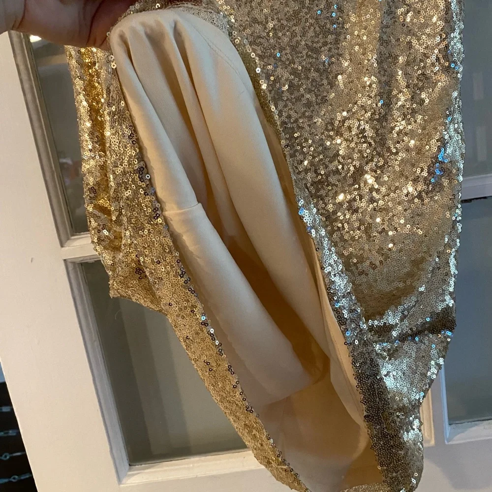 LULU’S - Gold Sequin Mini Dress - Picture 8 of 11